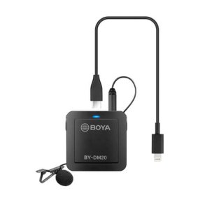 BOYA Mikrofon Knaphuls BY-DM20 2-Kanals USB-C/Lightning 2m.