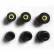KZ Memory Foam repropper 3 par - Sort (Ny version)