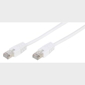 VIVANCO CAT5e, RJ45 netvrkskabel, Hvid, 3 m