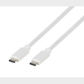 VIVANCO USB-C/USB-C 2.0 kabel 2m Hvid