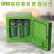 Ukonic Minikleskab Minecraft 6,7L Creeper-blok