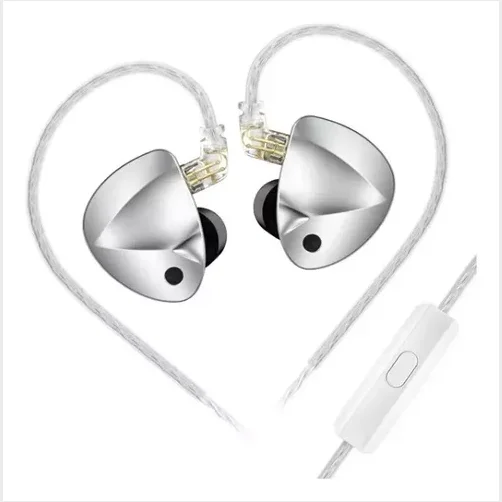 KZ D-Fi med mikrofon &amp; uden tuning - Slv