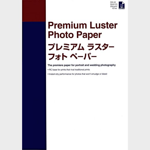 EPSON A2 Premium Luster Photo Paper Box 250g, 25 ark