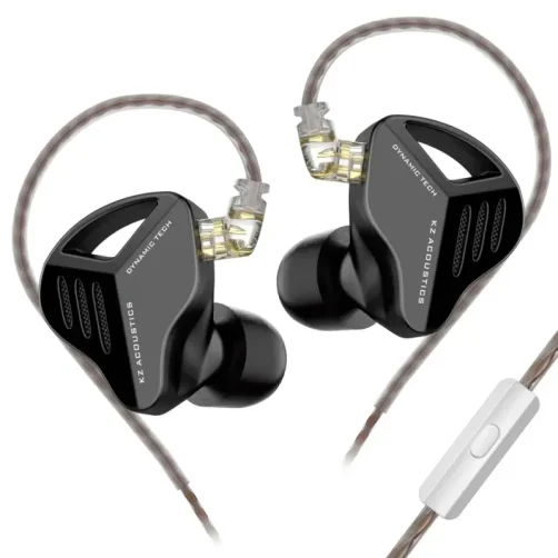 KZ ZVX med mikrofon - Sort