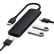Satechi Slim USB-C MultiPort-adapter med 4K HDMI-videooutput og 2 USB 3.0-porte - Sort