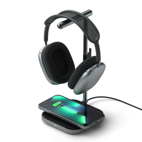 Satechi Aluminum Headphone Stand med indbygget trdls opladning