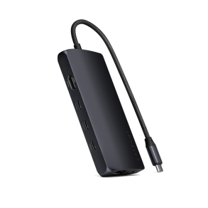 Satechi USB-C Multiport Adapter 8K med Ethernet V3 - Midnat