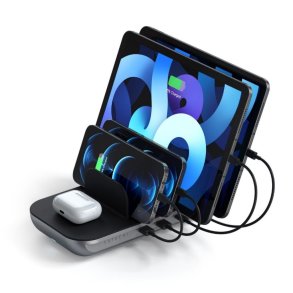 Satechi Dock5 opladningsstation til flere enheder med trådløs opladning