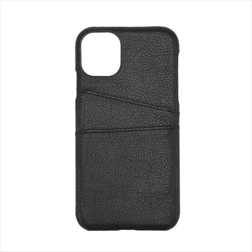 Onsala Collection Mobilcover i Sort Lder til iPhone 11 m/Kortrum