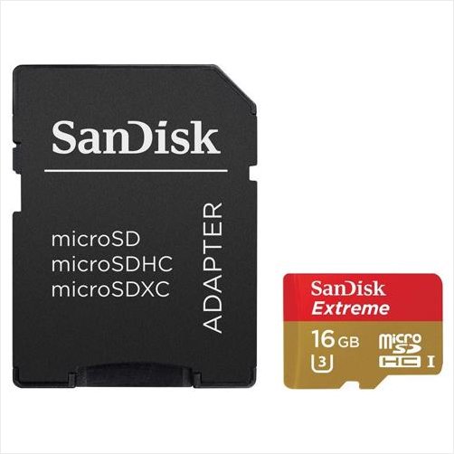 SANDISK MicroSDHC Extreme 16GB 90MB/s