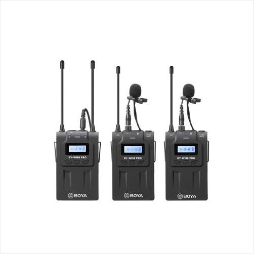 BOYA Mikrofon Pro-K2 x2 Trådløs 3,5mm & XLR - Mikrofon ApS