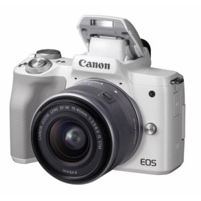 Canon EOS M50 Mark ll + EF-M 15-45MM IS STM Hvid
