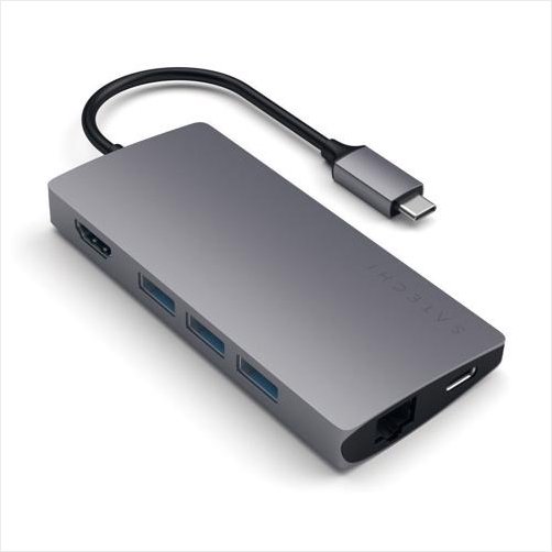 Satechi Multi-Port Adapter V2 - Docking Space Grey